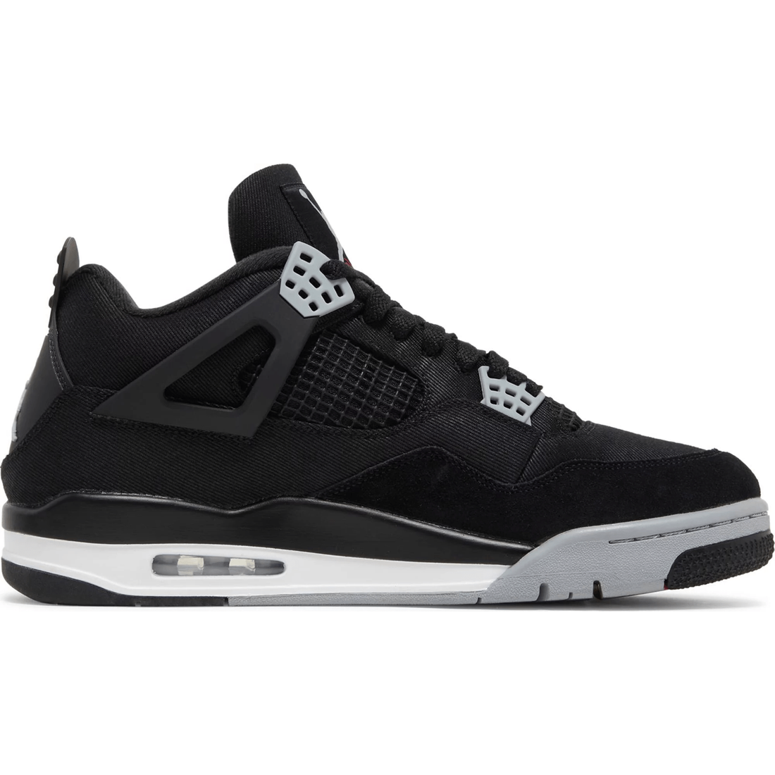 Jordan 4 Retro Black Canvas Womens (GS) Jordan