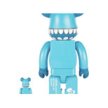 KAWS X 100% & 400% Bearbrick Set (2003) - Blue Chompers Bearbrick