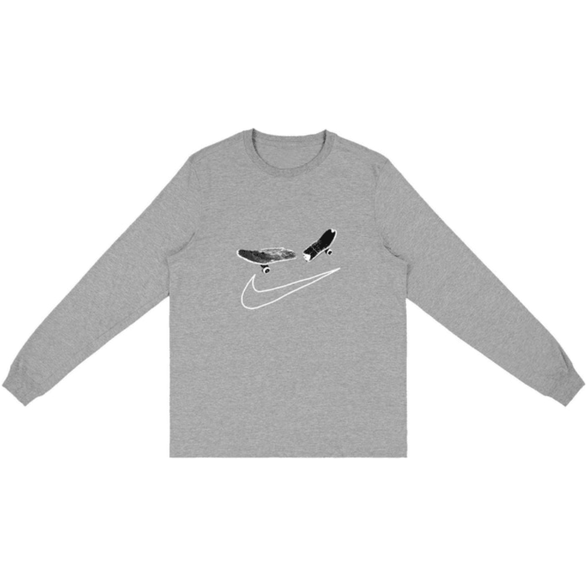 Travis Scott Cactus Nike SB Deck Long Sleeve Tee - Grey Nike